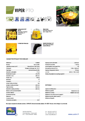 дробарки для деревних відходів TS-Industrie Viper PTO