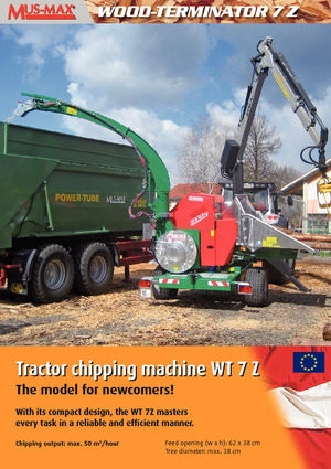 дробарки для деревних відходів MUS-MAX Wood-Terminator 7 Z
