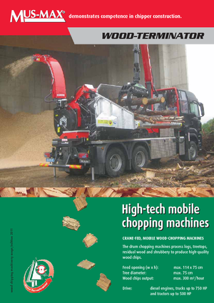дробарки для деревних відходів MUS-MAX Wood-Terminator 7 LZ