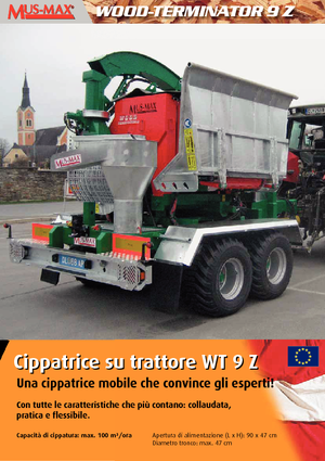 дробарки для деревних відходів MUS-MAX Wood-Terminator 9 Z