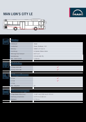 Міські автобуси MAN Lion’s City LE