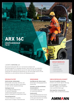 Комбіновані дорожні катки Ammann ARX 16 C T4f