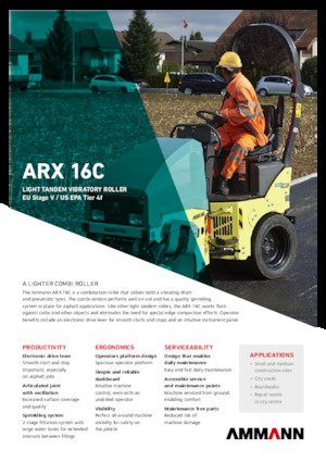 Комбіновані дорожні катки Ammann ARX 16 C T4f