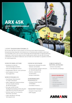 Комбіновані дорожні катки Ammann ARX 45 K