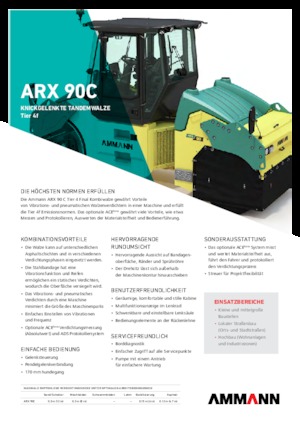 Комбіновані дорожні катки Ammann ARX 90 C T4 f