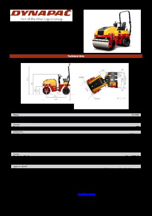 Комбіновані дорожні катки Dynapac CC 1200 C