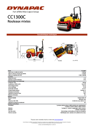 Комбіновані дорожні катки Dynapac CC 1300 C