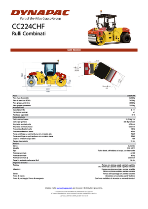 Комбіновані дорожні катки Dynapac CC 224 C HF