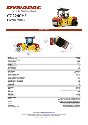 Комбіновані дорожні катки Dynapac CC 224 C HF