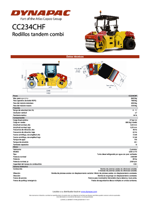 Комбіновані дорожні катки Dynapac CC 234 C HF