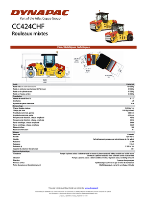 Комбіновані дорожні катки Dynapac CC 424 C HF
