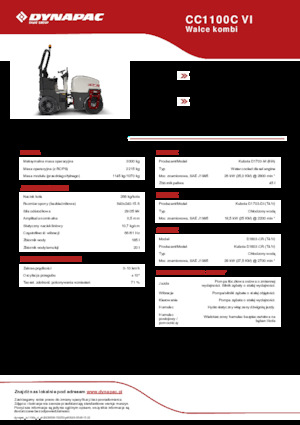 Комбіновані дорожні катки Dynapac CC1100C VI