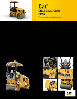 Комбіновані дорожні катки Caterpillar CC2.6