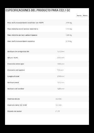 Комбіновані дорожні катки Caterpillar CC2.7GC