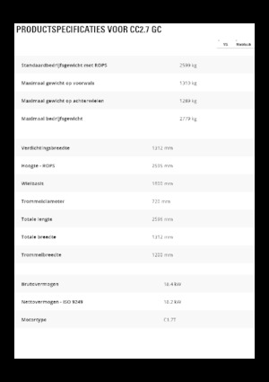 Комбіновані дорожні катки Caterpillar CC2.7GC