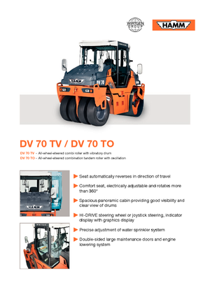 Комбіновані дорожні катки Hamm DV 70 TV