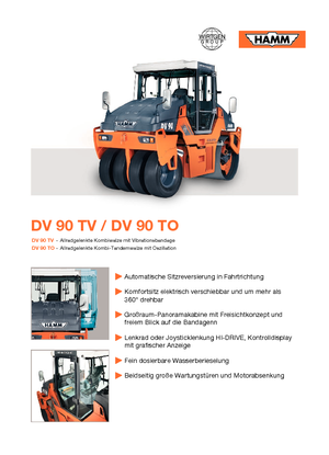 Комбіновані дорожні катки Hamm DV 90 TO