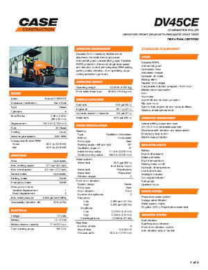 Комбіновані дорожні катки Case DV45CE