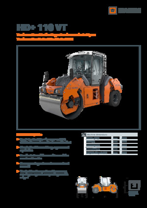 Комбіновані дорожні катки Hamm HD+ 110 VT