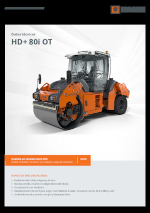Комбіновані дорожні катки Hamm HD+ 80i OT