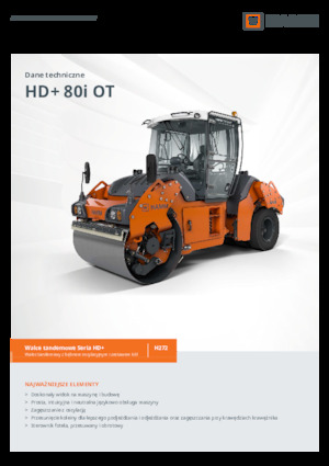 Комбіновані дорожні катки Hamm HD+ 80i OT