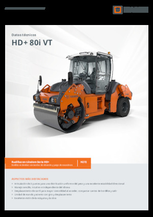 Комбіновані дорожні катки Hamm HD+ 80i VT