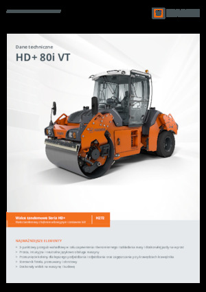 Комбіновані дорожні катки Hamm HD+ 80i VT