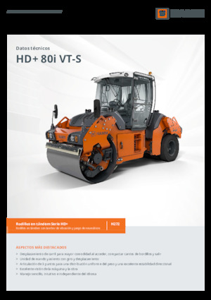 Комбіновані дорожні катки Hamm HD+ 80i VT-S