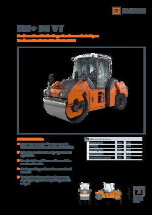 Комбіновані дорожні катки Hamm HD+ 90 VT