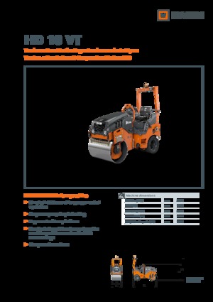 Комбіновані дорожні катки Hamm HD 10 VT
