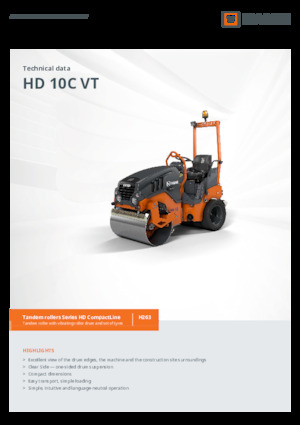 Комбіновані дорожні катки Hamm HD 10C VT
