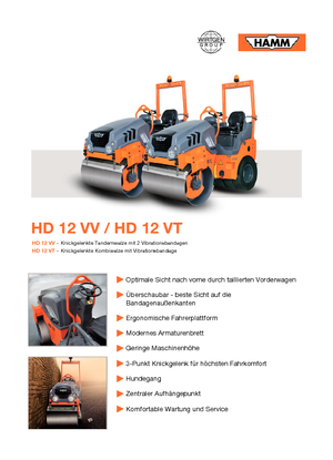 Комбіновані дорожні катки Hamm HD 12 VT