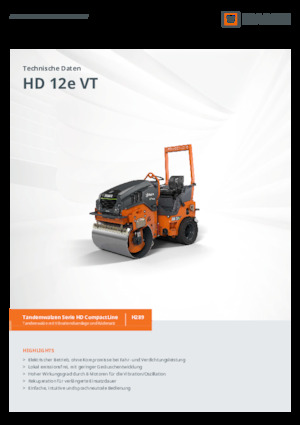 Комбіновані дорожні катки Hamm HD 12e VT