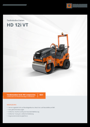 Комбіновані дорожні катки Hamm HD 12i VT