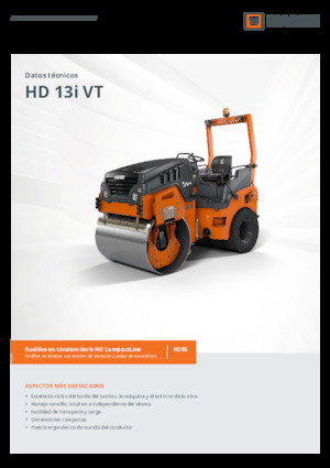 Комбіновані дорожні катки Hamm HD 13i VT