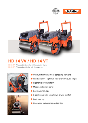 Комбіновані дорожні катки Hamm HD 14 VT