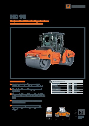 Тандемні вібраційні дорожні катки Hamm HD 90