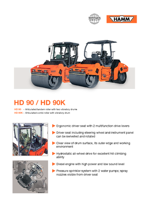 Комбіновані дорожні катки Hamm HD 90 K