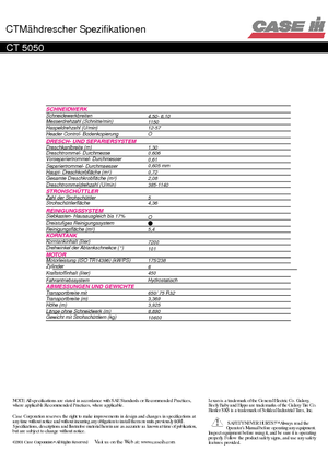 Зерновий комбайн Case IH CT 5050