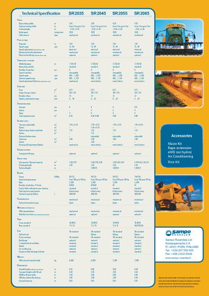 Зерновий комбайн Sampo Rosenlew SR 2065 Spezial