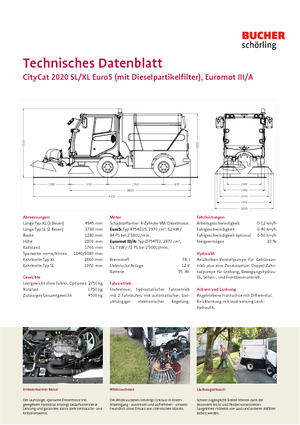 Міні-підмітачі Bucher-Schörling CityCat 2020 SL