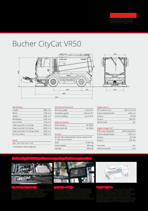 Міні-підмітачі Bucher-Schörling CityCat VR50