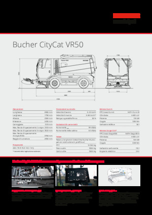 Міні-підмітачі Bucher-Schörling CityCat VR50