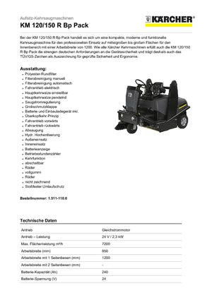 Міні-підмітачі Kärcher KM 120/150 R Bp Pack