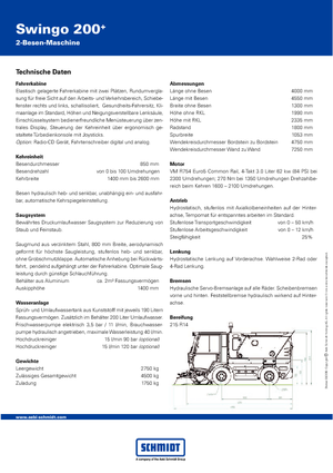 Міні-підмітачі Schmidt Swingo 200