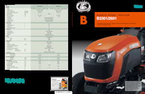Муніципальні трактори Kubota B2601HD