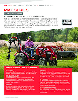 Муніципальні трактори Mahindra Max 25XL HST