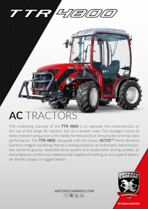 Муніципальні трактори Carraro TTR 4800 HST