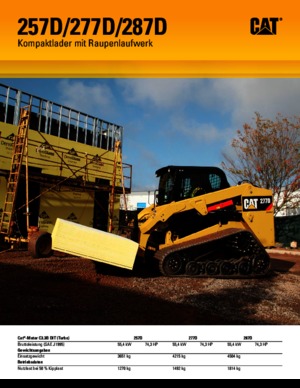 Міні-навантажувачі Caterpillar 287D