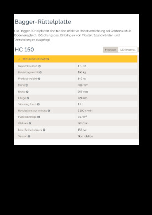Гібридні поверхневі вібратори Epiroc HC 150 